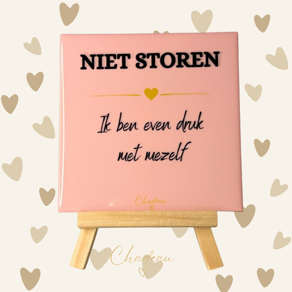 Decoratietegel - Niet storen, ik ben even druk met mezelf