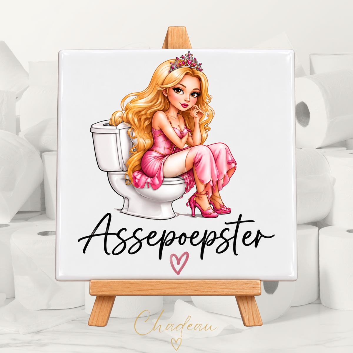 Decoratietegel - Assepoepster