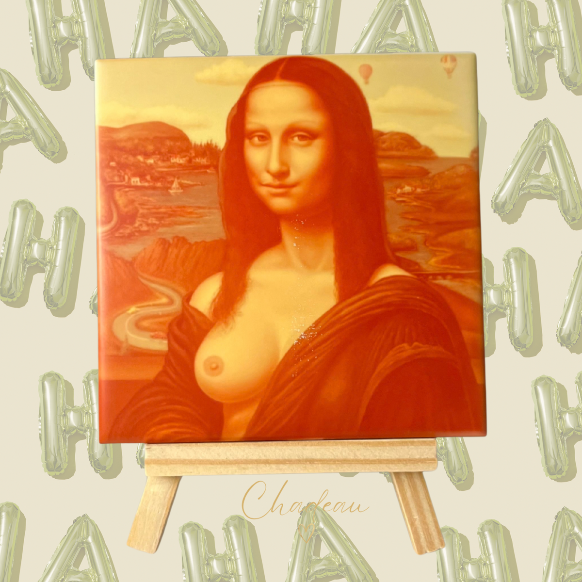Decoratietegel - Mona Lisa humor