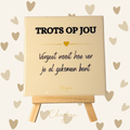Decoratietegel - Trots op jou - Vergeet nooit hoe ver je al gekomen bent