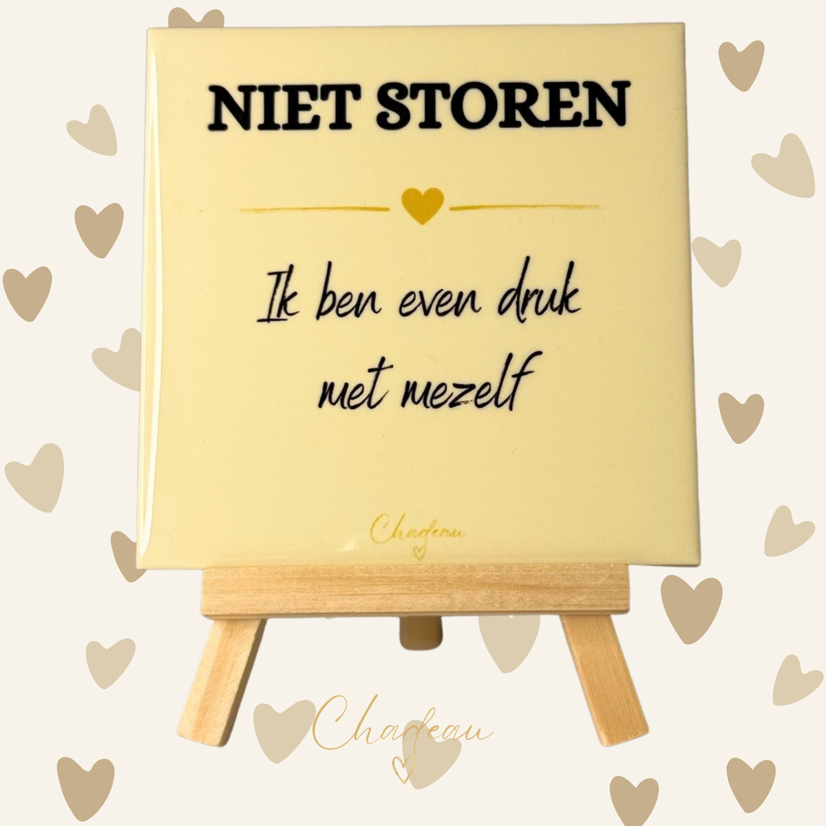 Decoratietegel - Niet storen, ik ben even druk met mezelf