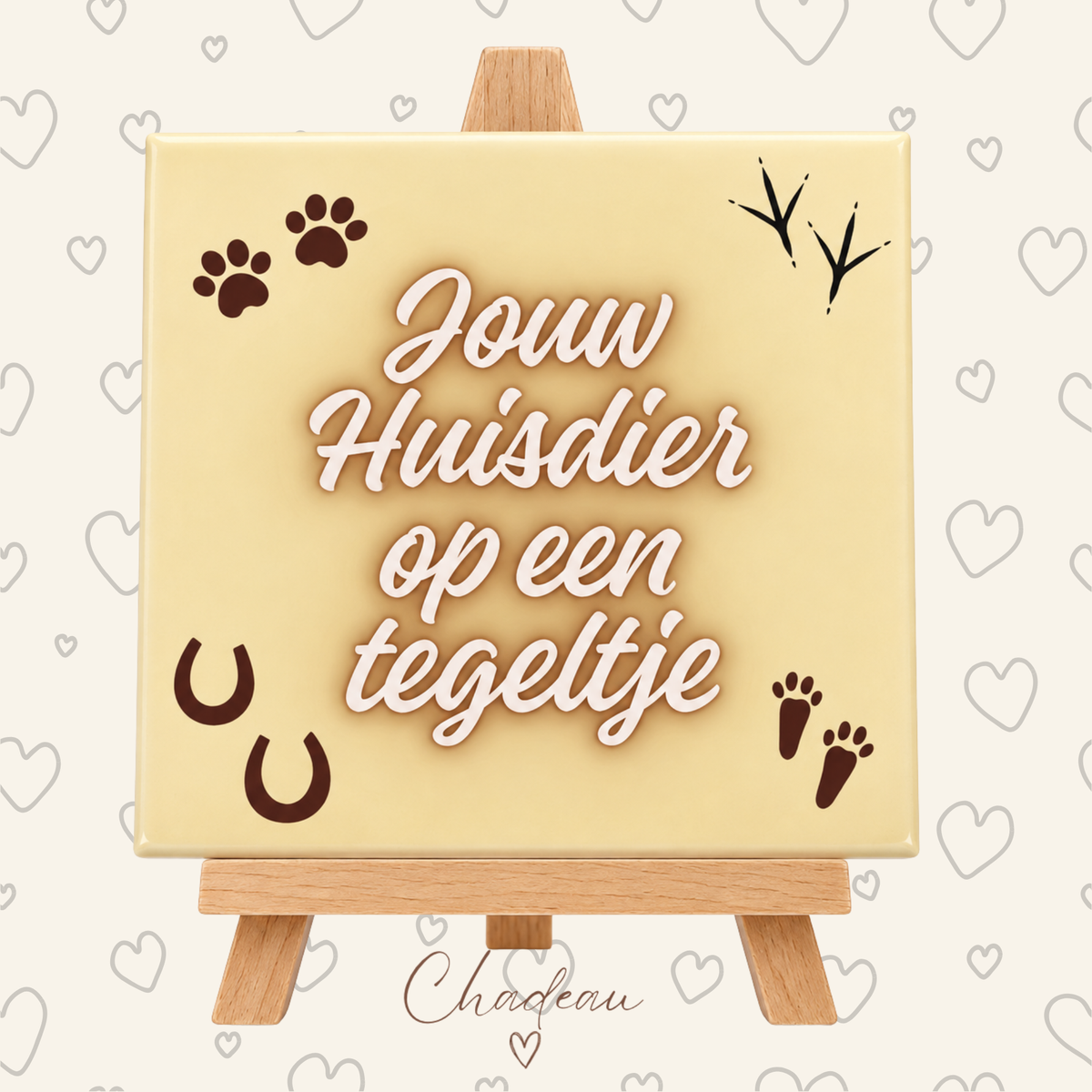 Decoratietegel - Huisdier op maat | Foto & naam